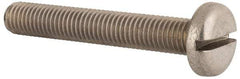 Value Collection - M10x1.50 Metric Coarse, 65mm Length Under Head Slotted Drive Machine Screw - Pan Head, Grade 18-8 & A2 Stainless Steel, Uncoated, Without Washer - USA Tool & Supply