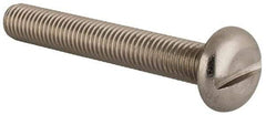 Value Collection - M10x1.50 Metric Coarse, 70mm Length Under Head Slotted Drive Machine Screw - Pan Head, Grade 18-8 & A2 Stainless Steel, Uncoated, Without Washer - USA Tool & Supply