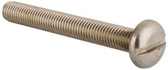 Value Collection - M10x1.50 Metric Coarse, 80mm Length Under Head Slotted Drive Machine Screw - Pan Head, Grade 18-8 & A2 Stainless Steel, Uncoated, Without Washer - USA Tool & Supply
