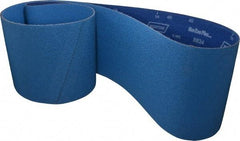 Norton - 8" Wide x 107" OAL, 40 Grit, Zirconia Alumina Abrasive Belt - Zirconia Alumina, Coarse, Coated, Y Weighted Cloth Backing - USA Tool & Supply