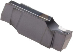 Iscar - 222010GIPI Grade IC908, 2.22mm Cutting Width Carbide Grooving Insert - 2.5mm Max Depth of Cut, Neutral, 0.1mm Corner Radius, TiAlN Finish - USA Tool & Supply
