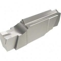 Iscar - 196015GIPI Grade IC908, 1.96mm Cutting Width Carbide Grooving Insert - 2.5mm Max Depth of Cut, Neutral, 0.15mm Corner Radius, TiAlN Finish - USA Tool & Supply