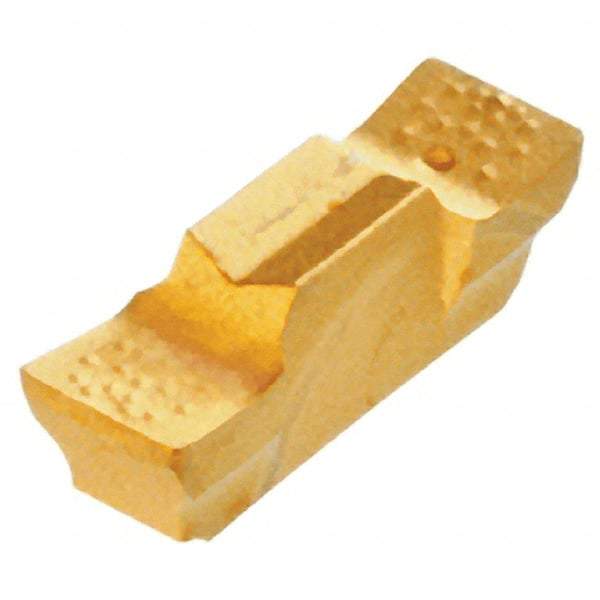 Iscar - 247020GEPI Grade IC528, 2.47mm Cutting Width Carbide Grooving Insert - 9mm Max Depth of Cut, Neutral, 0.2mm Corner Radius, TiCN/TiN Finish - USA Tool & Supply