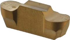 Iscar - 300150GEPI Grade IC528, 3mm Cutting Width Carbide Grooving Insert - 5mm Max Depth of Cut, Neutral, 1.5mm Corner Radius, TiCN/TiN Finish - USA Tool & Supply