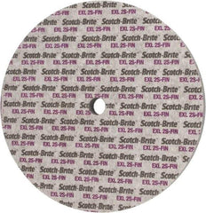 3M - 12" Diam, 1" Face Width, 1" Center Hole, Fine Grade, Silicon Carbide Deburring Wheel - Unitized, Soft Density 2 Grade, 2,600 RPM - USA Tool & Supply