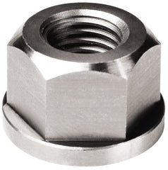 TE-CO - 1-1/4 - 7, 2-1/2" Flange Diam, 1-1/4" High, 1-13/16" Across Flats, Flange Nut - USA Tool & Supply