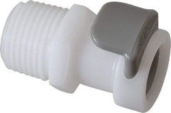 CPC Colder Products - 3/8" Outside Diam, 3/8 NPT, Acetal Push-to-Connect Tube Female Connector - 120 Max psi, White - USA Tool & Supply
