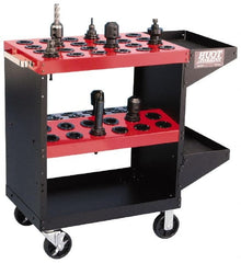 Huot - 48 Tool Capacity, HSK100A Taper Size ToolScoot CNC Tool Cart - USA Tool & Supply