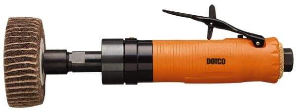 Dotco - 3 Inch Pad Diameter, 5,000 RPM, 0.3 Hp, Handheld Pneumatic Buffer - 16 CFM, 1/4 Inch Spindle Thread, 1/4 Inch Inlet - USA Tool & Supply