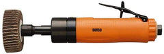 Dotco - 4" Pad Diam, 3,200 RPM, 0.9 hp, Handheld Pneumatic Buffer - 38 CFM, 1/4" Spindle Thread, 1/4" Inlet - USA Tool & Supply