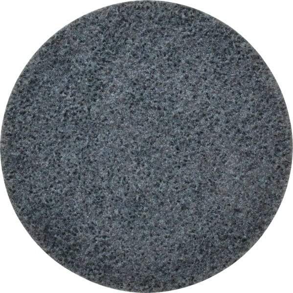 3M - 4-1/2" Coarse Grade Ceramic Deburring Disc - Quick Change Connection, Blue, 13,300 Max RPM - USA Tool & Supply