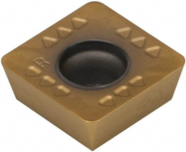 Kennametal - SDET433 GB2 Grade KC725M Carbide Milling Insert - TiN/TiCN/TiN Finish, 3/16" Thick, 1/2" Inscribed Circle, 1.2mm Corner Radius - USA Tool & Supply