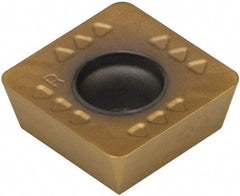 Kennametal - SDET433 GB2 Grade KC725M Carbide Milling Insert - TiN/TiCN/TiN Finish, 3/16" Thick, 1/2" Inscribed Circle, 1.2mm Corner Radius - USA Tool & Supply
