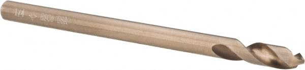 Cleveland - 1/4" Body Diam, 90°, 4" OAL, Cobalt Spotting Drill - USA Tool & Supply