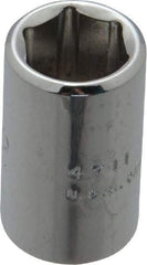 Proto - 11/32", 1/4" Drive, Standard Hand Socket - 6 Points, 7/8" OAL, Chrome Finish - USA Tool & Supply