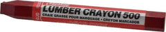 Markal - Clay Based Lumber Crayon - Red - USA Tool & Supply