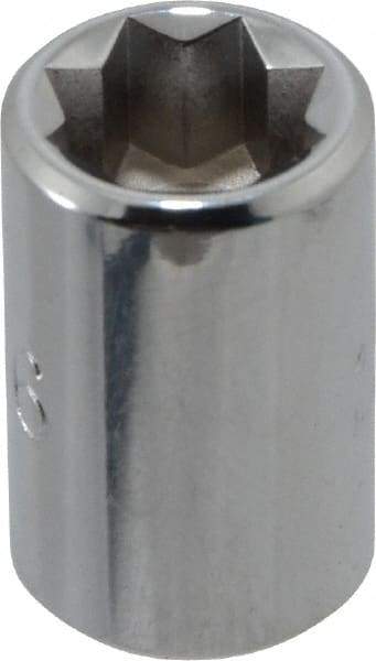 Proto - 5/16", 1/4" Drive, Standard Hand Socket - 8 Points, 7/8" OAL, Chrome Finish - USA Tool & Supply