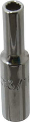 Proto - 1-1/2", 1/2" Drive, Deep Hand Socket - 12 Points, 2" OAL, Chrome Finish - USA Tool & Supply