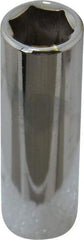 Proto - 3/8" Drive, Deep Hand Socket - 6 Points, 2-3/4" OAL, Chrome Finish - USA Tool & Supply