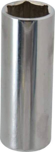 Proto - 3/8" Drive, Deep Hand Socket - 6 Points, 2-3/4" OAL, Chrome Finish - USA Tool & Supply