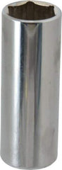 Proto - 3/8" Drive, Deep Hand Socket - 6 Points, 2-3/4" OAL, Chrome Finish - USA Tool & Supply