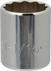 1-1/16″, 1/2″ Drive, Standard Hand Socket 12 Points, 1-5/8″ OAL