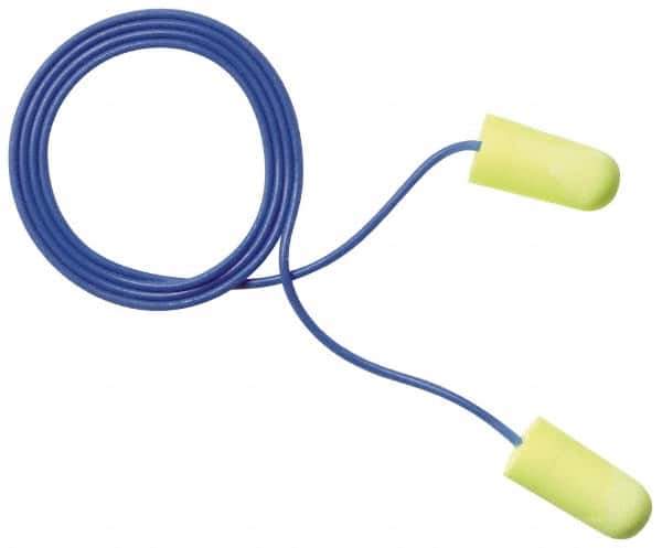 3M - Metal Detectable, Disposable, Corded, 32 dB Earplugs - Yellow, 200 Pairs - USA Tool & Supply