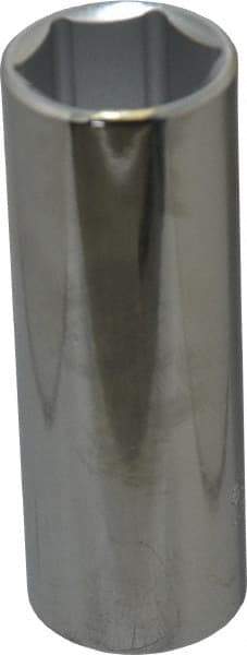 Proto - 7/8", 1/2" Drive, Deep Hand Socket - 6 Points, 3-1/4" OAL, Chrome Finish - USA Tool & Supply