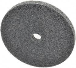 3M - 6" Diam, 1/2" Face Width, 3/4" Center Hole, Fine Grade, Silicon Carbide Deburring Wheel - Unitized, Soft Density 2 Grade, 5,000 RPM - USA Tool & Supply