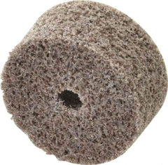 3M - 1" Diam, 1/2" Face Width, 3/16" Center Hole, Medium Grade, Aluminum Oxide Deburring Wheel - Unitized, Hard Density 7 Grade, 35,100 RPM - USA Tool & Supply