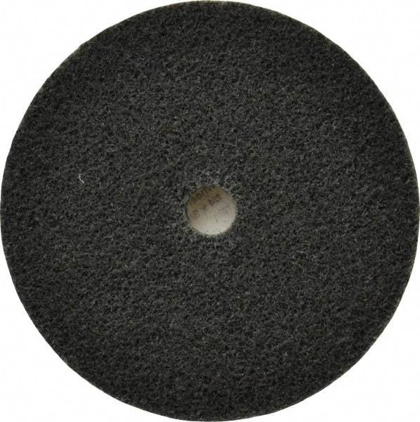3M - 3" Diam, 1/4" Face Width, 3/8" Center Hole, Fine Grade, Silicon Carbide Deburring Wheel - Unitized, Soft Density 3 Grade, 12,100 RPM - USA Tool & Supply