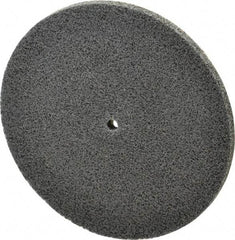 3M - 5" Diam, 1/4" Face Width, 1/4" Center Hole, Fine Grade, Silicon Carbide Deburring Wheel - Unitized, Soft Density 3 Grade, 6,000 RPM - USA Tool & Supply