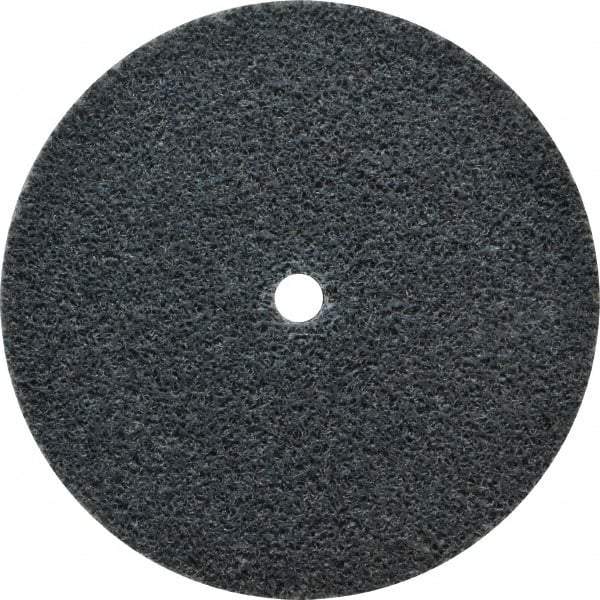 3M - 3" Diam, 1/4" Face Width, 1/4" Center Hole, Fine Grade, Silicon Carbide Deburring Wheel - Unitized, Soft Density 3 Grade, 12,100 RPM - USA Tool & Supply