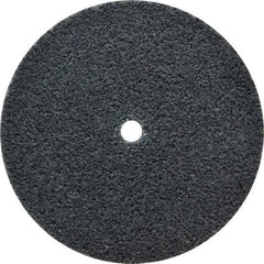 3M - 3" Diam, 1/4" Face Width, 1/4" Center Hole, Fine Grade, Silicon Carbide Deburring Wheel - Unitized, Soft Density 3 Grade, 12,100 RPM - USA Tool & Supply
