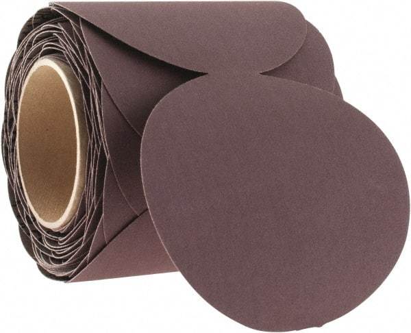3M - 5" Diam, 180 Grit Aluminum Oxide Adhesive PSA Disc - Very Fine Grade, X Weighted Cloth Backing, For Bench Top Motors, Random Orbital Sanders - USA Tool & Supply