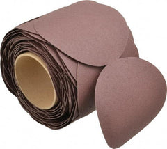 3M - 5" Diam, 100 Grit Aluminum Oxide Adhesive PSA Disc - Fine Grade, X Weighted Cloth Backing, For Bench Top Motors, Random Orbital Sanders - USA Tool & Supply