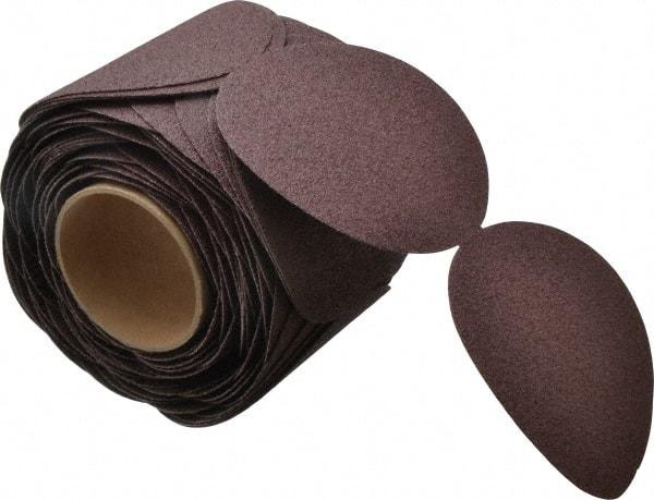 3M - 5" Diam, 50 Grit Aluminum Oxide Adhesive PSA Disc - Coarse Grade, X Weighted Cloth Backing, For Bench Top Motors, Random Orbital Sanders - USA Tool & Supply