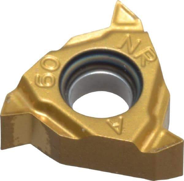 Seco - 11NR Internal Right Hand 48-16 Partial Profile 60° Laydown Threading Insert - Grade CP500, TiAlN/TiN Coated Carbide - USA Tool & Supply