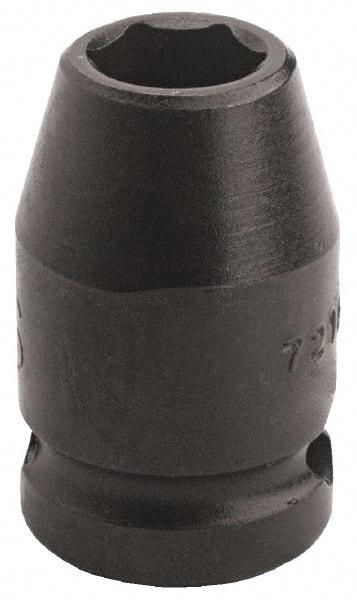 Proto - 3/8" Drive, Power Socket - 6 Points, 1-3/16" OAL - USA Tool & Supply