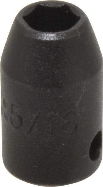 Proto - 3/8" Drive 5/16" Standard Impact Socket - 6 Points, 1-3/32" OAL - USA Tool & Supply