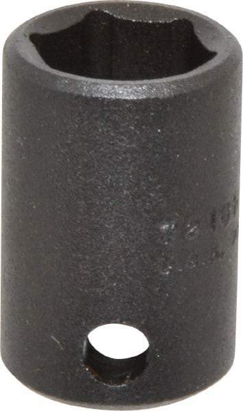 Proto - 3/8" Drive 1/2" Standard Impact Socket - 6 Points, 1-3/32" OAL - USA Tool & Supply