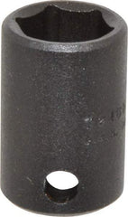 Proto - 3/8" Drive 1/2" Standard Impact Socket - 6 Points, 1-3/32" OAL - USA Tool & Supply