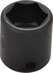 Proto - 3/8" Drive 11/16" Standard Impact Socket - 6 Points, 1-3/32" OAL - USA Tool & Supply