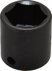 Proto - 3/8" Drive 3/4" Standard Impact Socket - 6 Points, 1-3/32" OAL - USA Tool & Supply