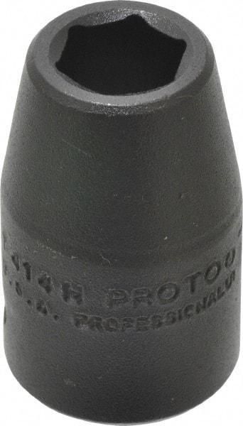Proto - 1/2" Drive 7/16" Standard Impact Socket - 6 Points, 1-1/2" OAL - USA Tool & Supply