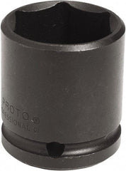 Proto - 1/2" Drive 3/4" Standard Impact Socket - 6 Points, 1-1/2" OAL - USA Tool & Supply