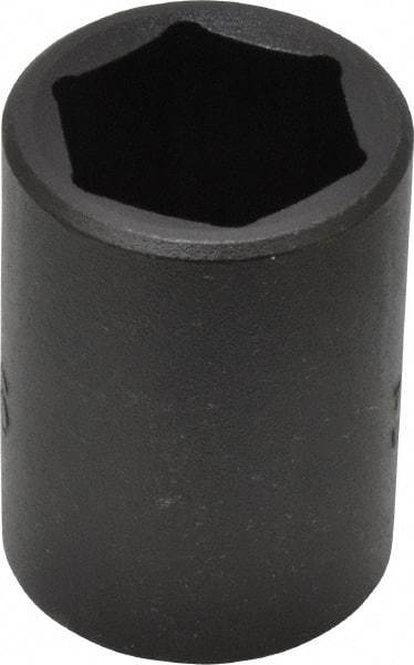 Proto - 1/2" Drive 13/16" Standard Impact Socket - 6 Points, 1-5/8" OAL - USA Tool & Supply