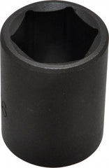 Proto - 1/2" Drive 15/16" Standard Impact Socket - 6 Points, 1-3/4" OAL - USA Tool & Supply