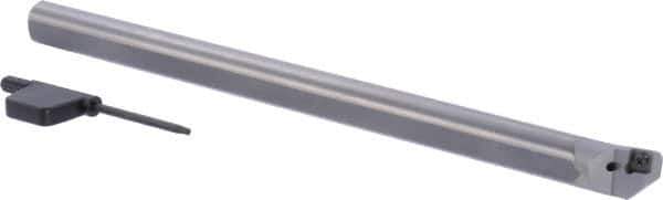 Seco - 5/8" Min Bore Diam, 8" OAL, 1/2" Shank Diam, SCLC Indexable Boring Bar - CC.. 21.51 Insert, Screw Holding Method - USA Tool & Supply