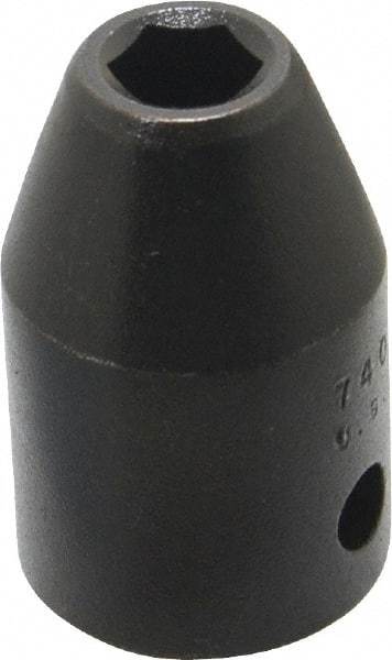 Proto - 1/2" Drive 8mm Standard Impact Socket - 6 Points, 1-1/2" OAL - USA Tool & Supply